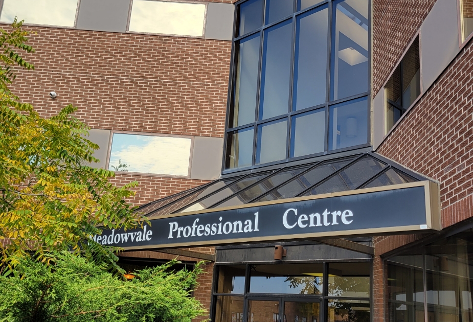 Outside of Meadowvale Professional Centre building